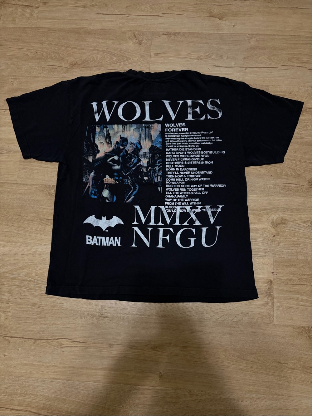 Darc Sport Black "WOLVES" Batman Graphic Tee